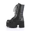 DemoniaCult - ASHES105 Platform Boots - Black Product image